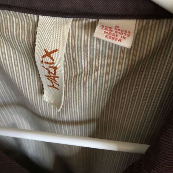 Matix Size Small women’s brown corduroy fitted blazer button stylish career - Picture 4 of 8